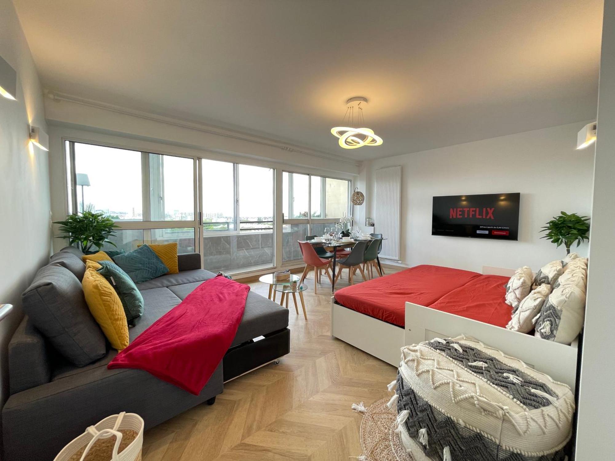 Paris Pantin Magnifique Appartement 4 Pieces De 108M2 Avec 2 Parking Interieur - Tres Cosy Pour 1 A 12 Personnes - Entierement Refait A Neuf Entire Apartment Luxurious And Warm - Pantin Paris 19 Eme Free Wifi Gratuit Εξωτερικό φωτογραφία